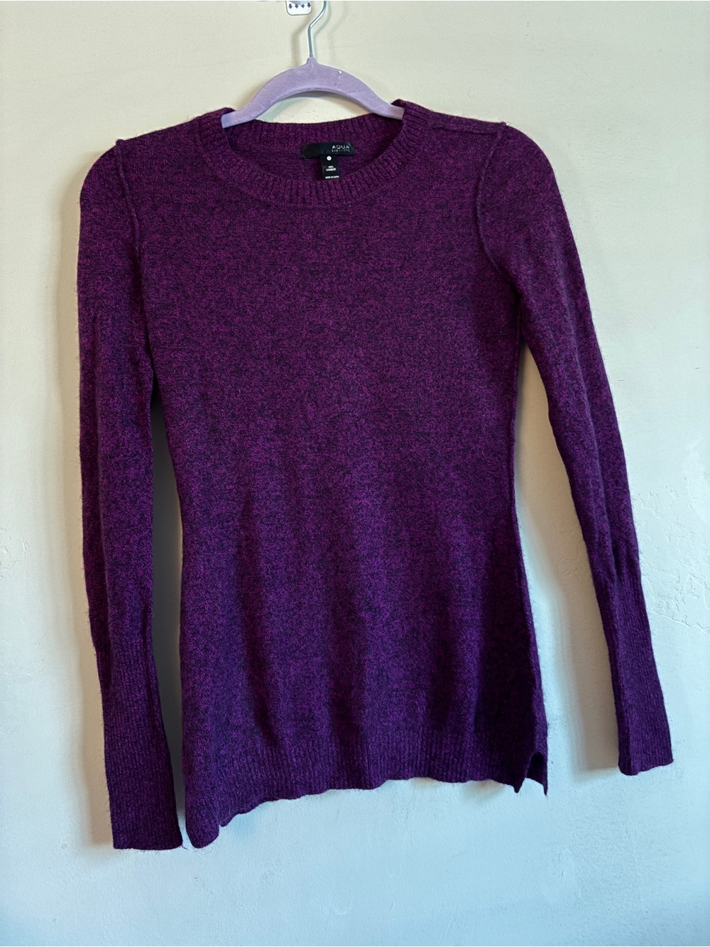 Aqua Bloomingdales 100% Cashmere Crewneck Sweater